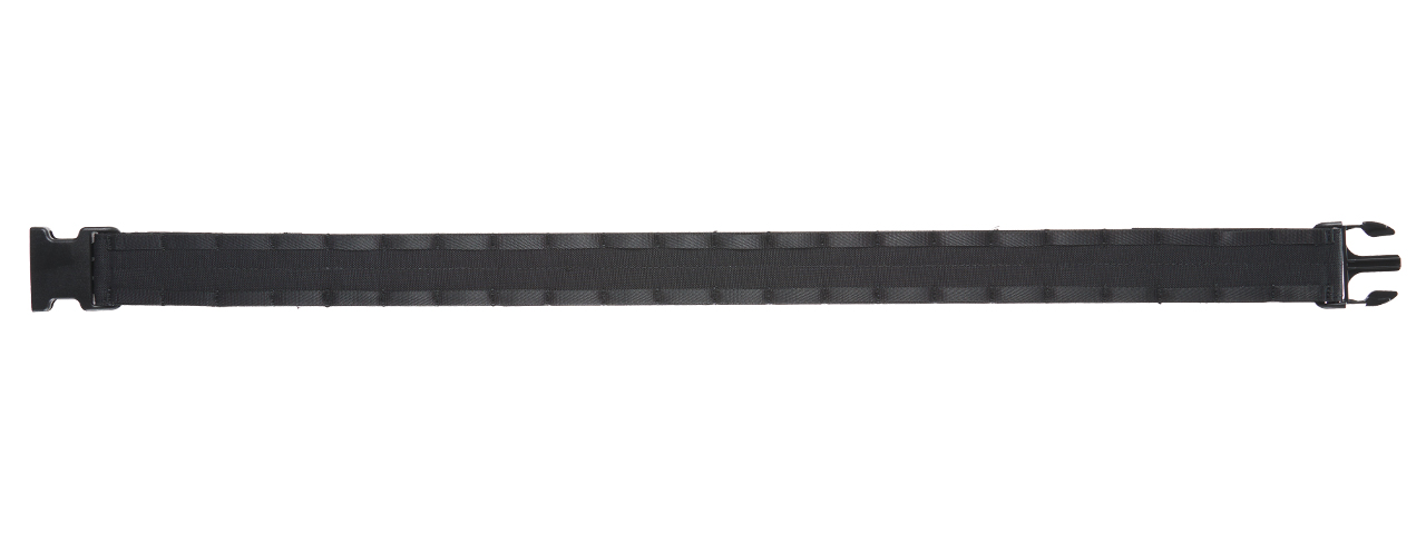 Tactical Molle Adjustable Battle Belt - (Black/L) - Click Image to Close