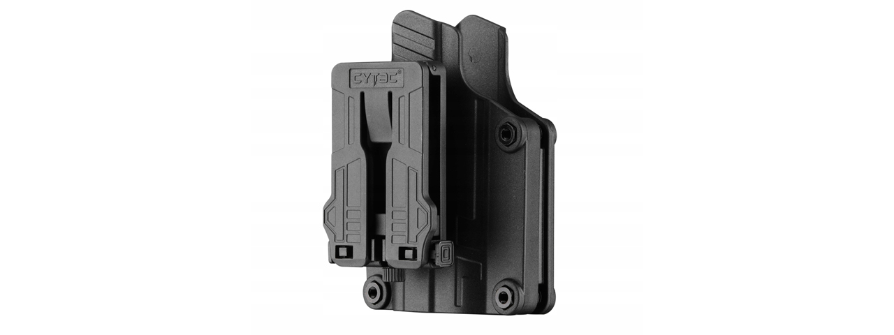 Cytac MEGA-FIT Hard Shell Holster for Airsoft Pistols - (Black) - Click Image to Close
