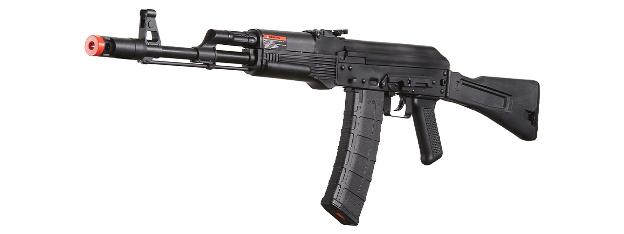WellFire AK74 Co2 Blowback Airsoft Rifle with Folding Stock (Color: Black)