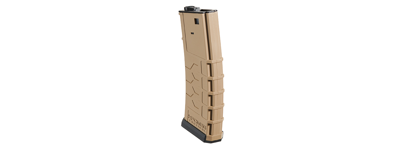 HFC HB-201M-B 300rd Polymer High Cap AEG M Flash Magazine - (Tan) - Click Image to Close