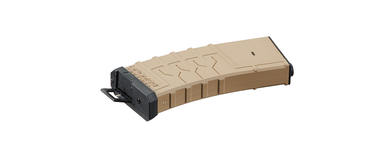 HFC HB-201M-B 300rd Polymer High Cap AEG M Flash Magazine - (Tan) - Click Image to Close