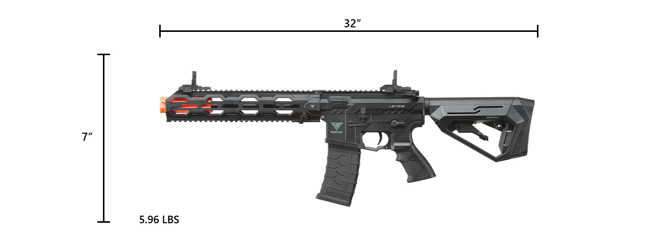 HFC HB-202Z AEG LE-ONE Polymer Rifle - (Black) - Click Image to Close