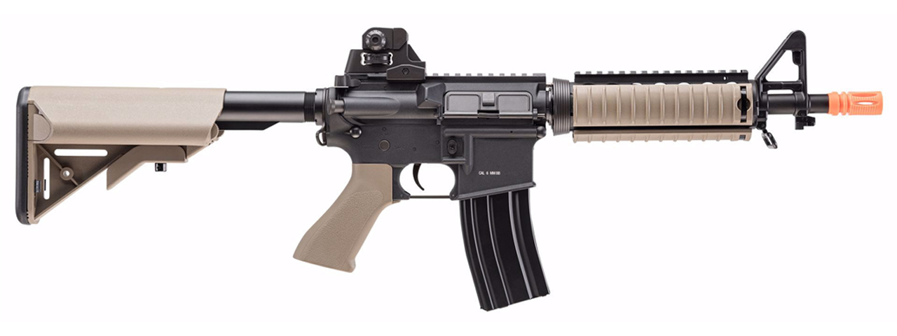 Elite Force CQBX M4 Airsoft AEG Rifle w/ Built-In Eye Trace Tracer Unit - (Tan) - Click Image to Close