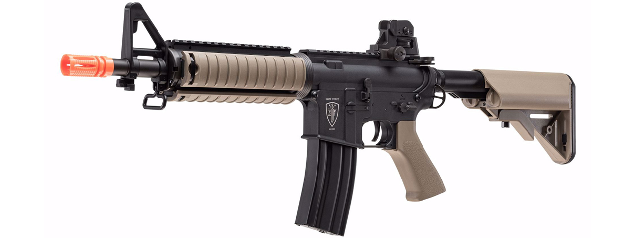 Elite Force CQBX M4 Airsoft AEG Rifle w/ Built-In Eye Trace Tracer Unit - (Tan) - Click Image to Close