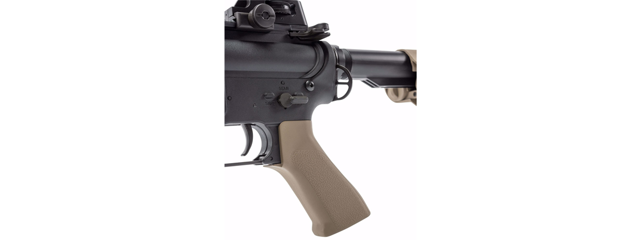 Elite Force CQBX M4 Airsoft AEG Rifle w/ Built-In Eye Trace Tracer Unit - (Tan)