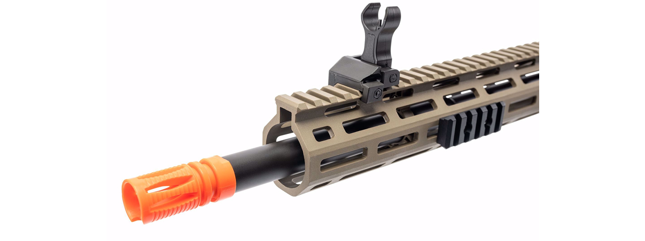 Elite Force CFRX M4 Airsoft AEG Rifle w/ Built-In Eye Trace Tracer Unit - (Tan) - Click Image to Close