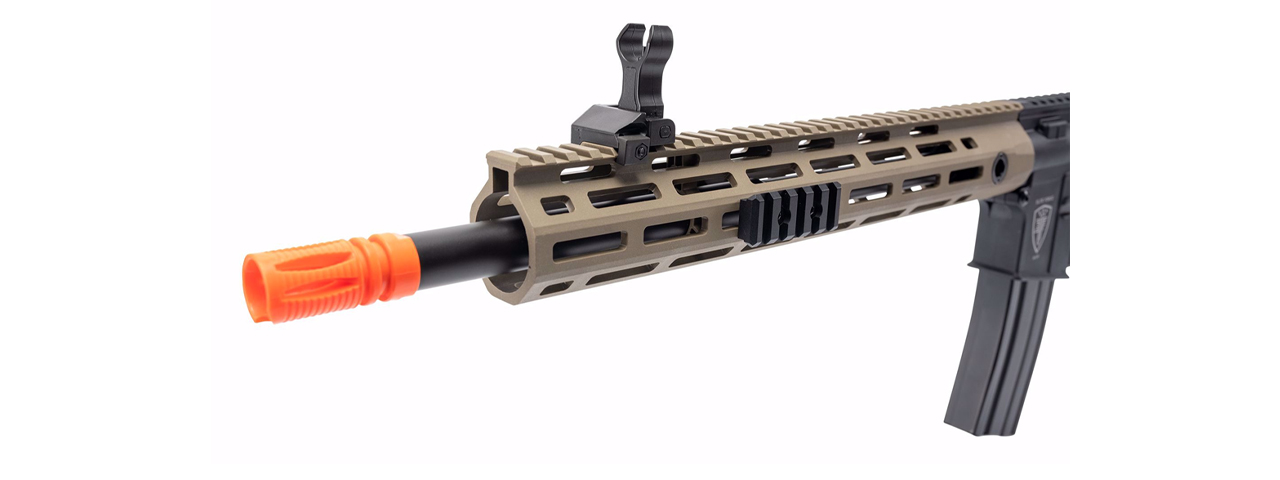 Elite Force CFRX M4 Airsoft AEG Rifle w/ Built-In Eye Trace Tracer Unit - (Tan) - Click Image to Close