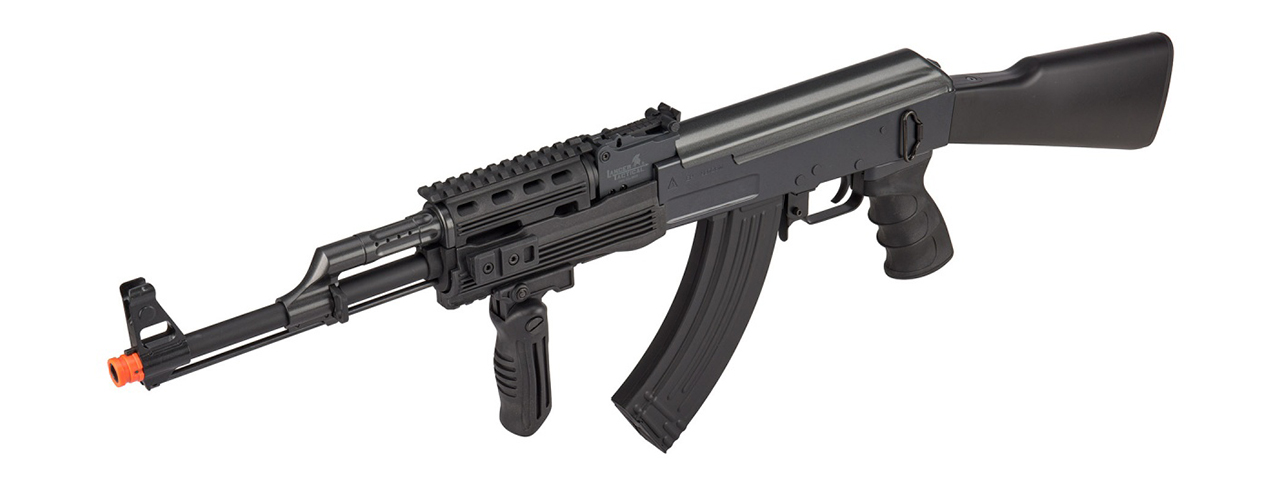 Lancer Tactical Airsoft AK-47M-G2 RIS AEG Rifle w/ Battery and Charger - Click Image to Close