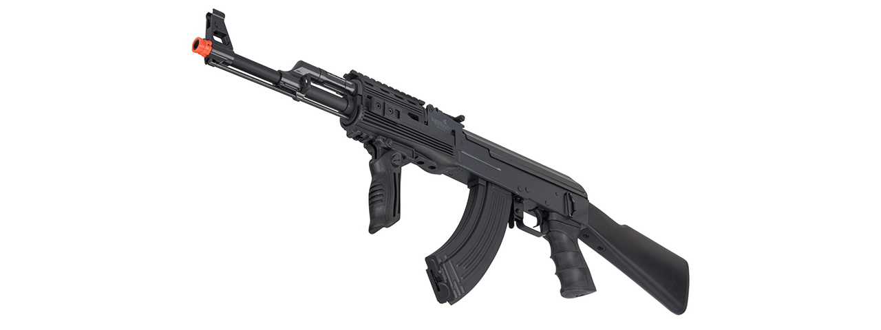 Lancer Tactical Airsoft AK-47M-G2 RIS AEG Rifle w/ Battery and Charger - Click Image to Close