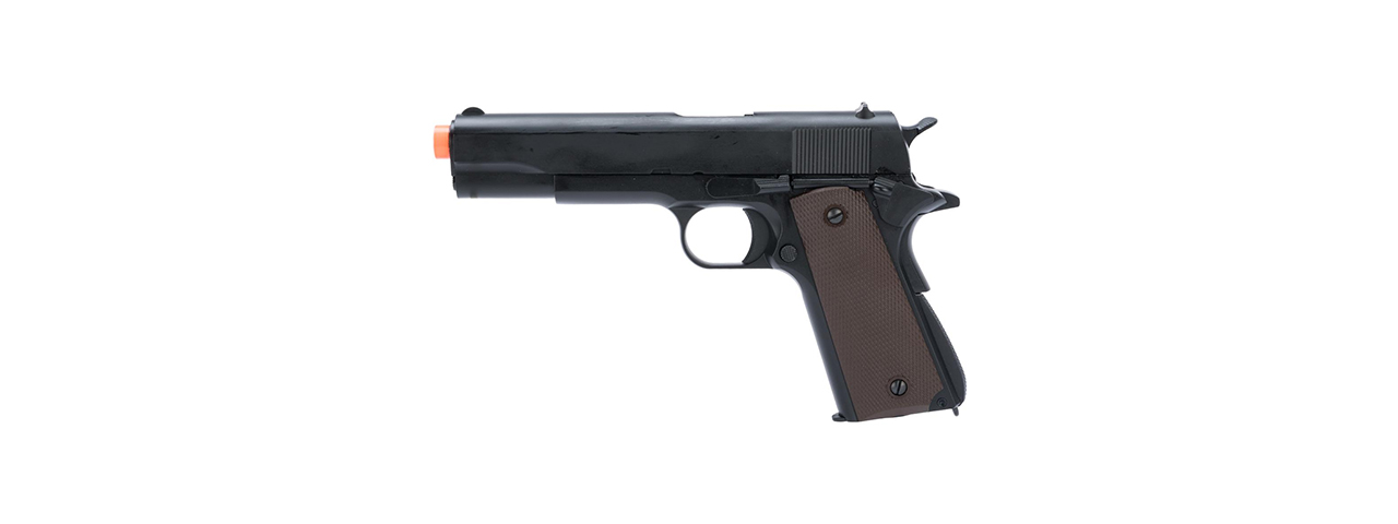 KJW Full Metal M1911-A1 CO2 Gas Blowback GBB Airsoft Pistol - (Black)