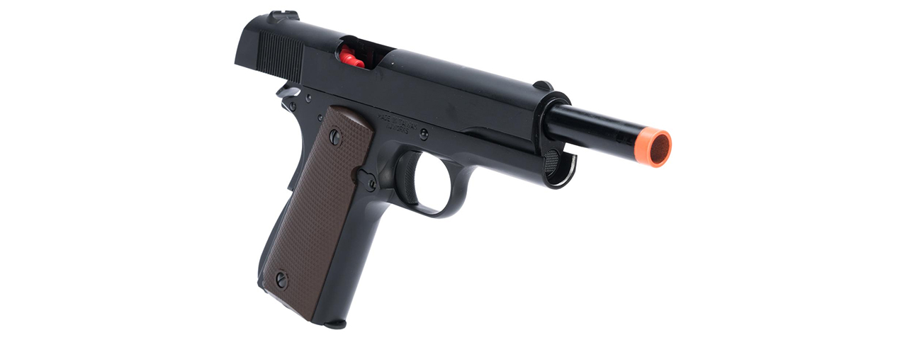 KJW Full Metal M1911-A1 CO2 Gas Blowback GBB Airsoft Pistol - (Black)