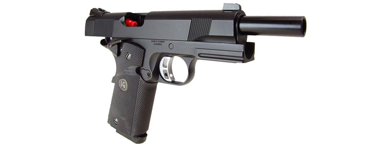 KJW KP07 M1911 Full Metal Tokyo Marui System CO2 Gas Blowback Pistol - Click Image to Close