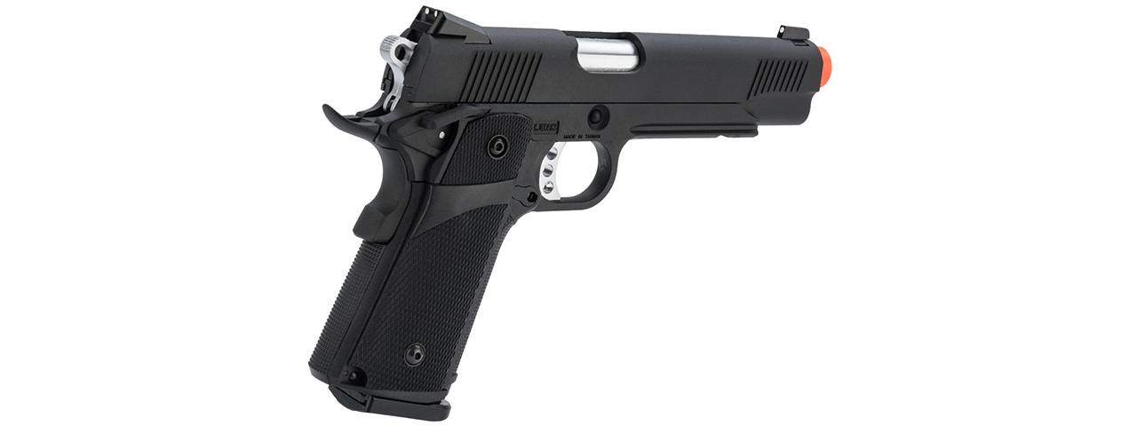 KJW Full Metal Custom 1911 Tactical HI-CAPA Gas/CO2 Blowback - (Black) - Click Image to Close