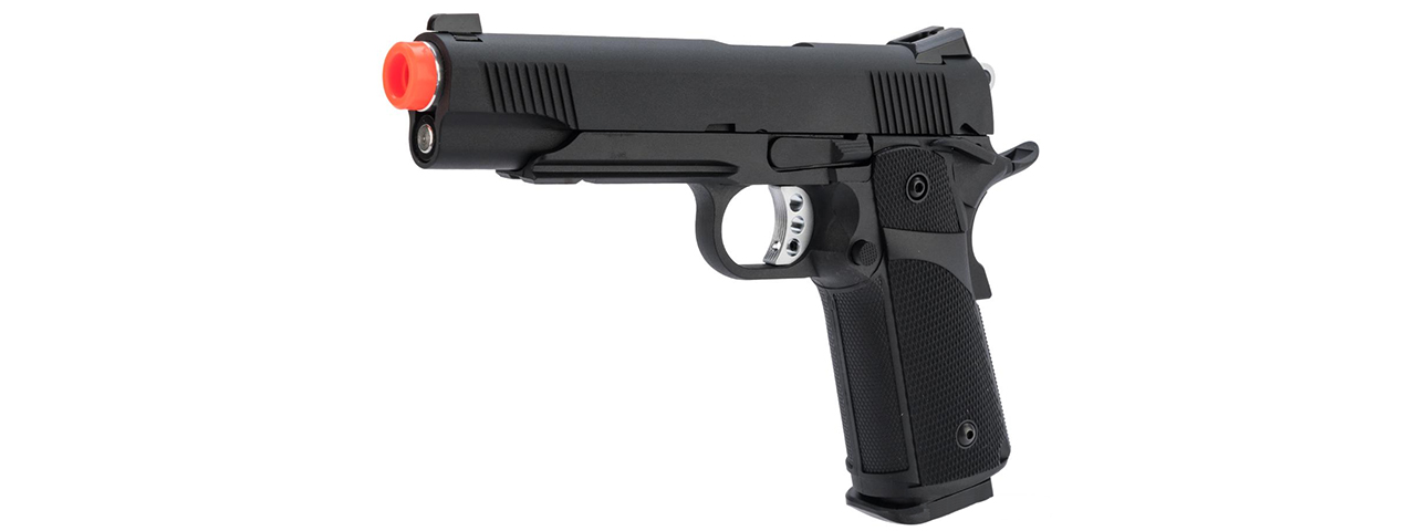 KJW Full Metal Custom 1911 Tactical HI-CAPA Gas/CO2 Blowback - (Black) - Click Image to Close