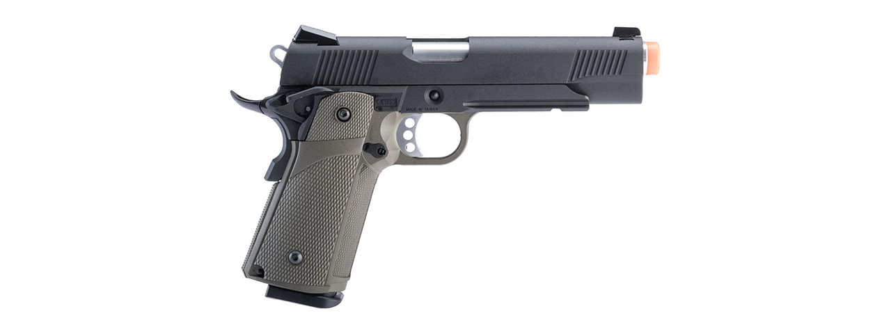 KJW Full Metal Custom 1911 Tactical HI-CAPA Gas/CO2 Blowback - (OD Green)