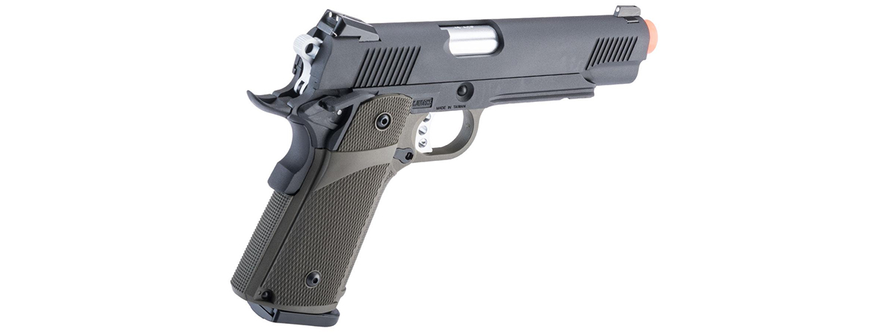 KJW Full Metal Custom 1911 Tactical HI-CAPA Gas/CO2 Blowback - (OD Green)