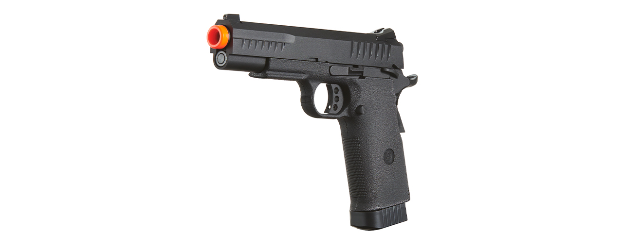 KJW Metal Slide KP-08 1911 CO2 Gas Blow Back Pistol - (Black) - Click Image to Close