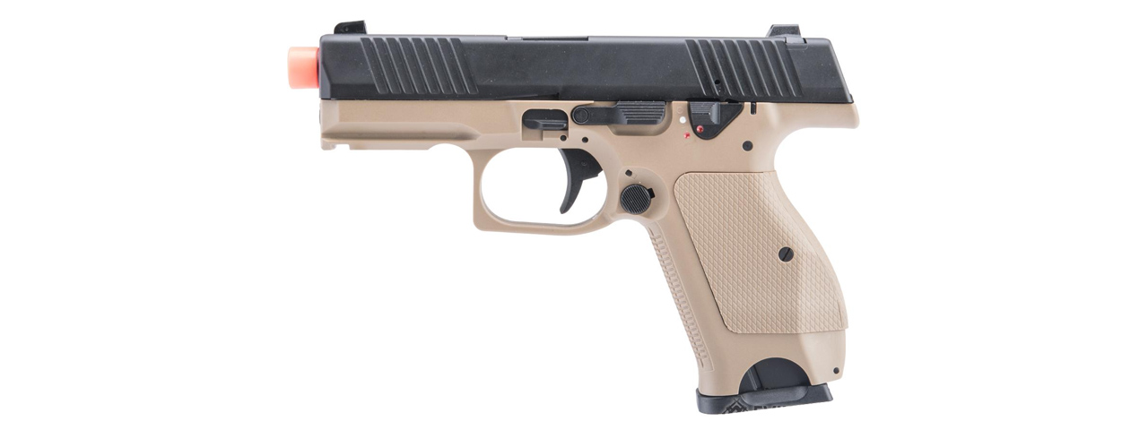 Kizuna Works KW-15K Gas Blowback Airsoft Pistol - (Tan/Black)