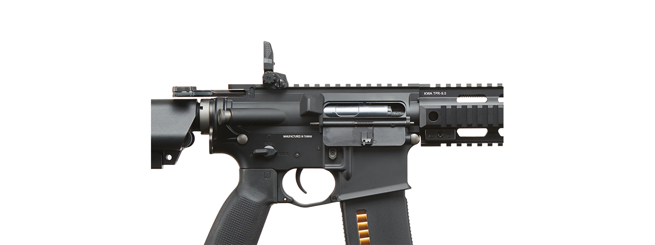 KWA AEG 3.0 Tactical Q10 Airsoft AEG Rifle w/ Kinetic Feedback System and Picatinny Quad Rail - (Black)