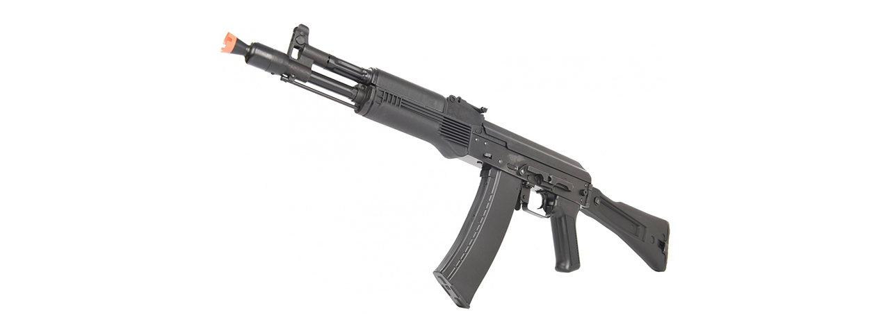 LCT Airsoft AK104 Steel AEG Airsoft Rifle w/ ASTER V2 SE Expert & Picatinny Stock Adapter - (Black)