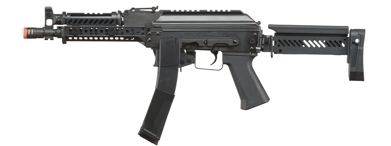 LCT ZK Series AK Airsoft AEG Rifle w/ Side-Folding Z Series Stock and Handguard - (Black)