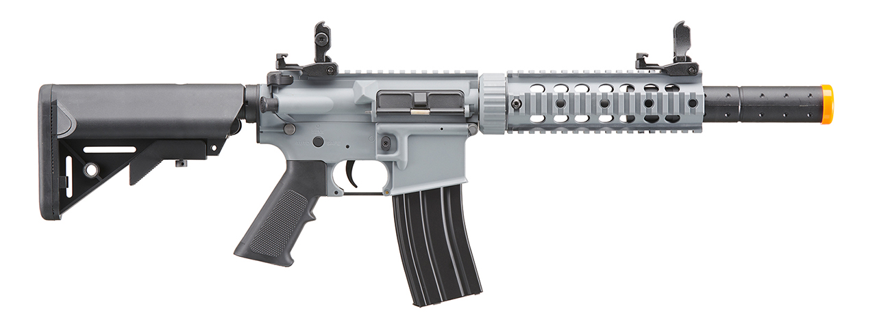 Lancer Tactical Gen 2 M4 SD Carbine Airsoft AEG Rifle (Color: Gray) - Click Image to Close