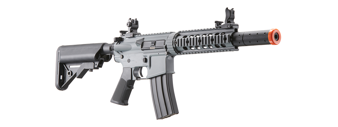 Lancer Tactical Gen 2 M4 SD Carbine Airsoft AEG Rifle (Color: Gray) - Click Image to Close