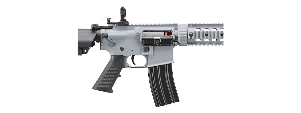 Lancer Tactical Gen 2 M4 SD Carbine Airsoft AEG Rifle (Color: Gray) - Click Image to Close
