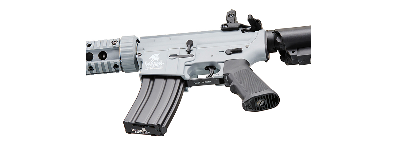 Lancer Tactical Gen 2 M4 SD Carbine Airsoft AEG Rifle (Color: Gray) - Click Image to Close