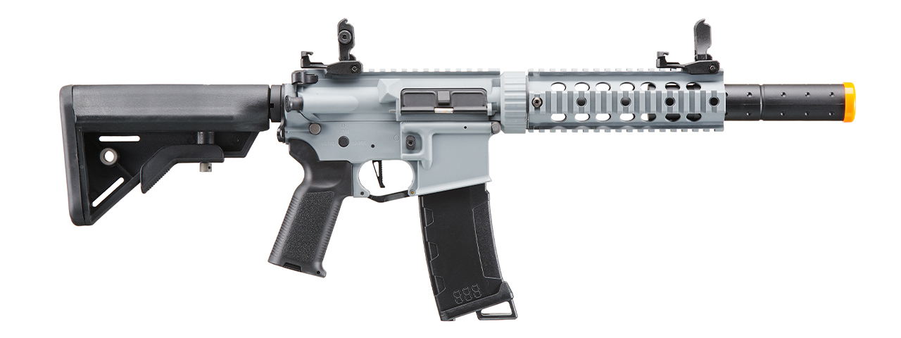 Lancer Tactical Gen 2 M4 Carbine SD AEG Airsoft Rifle - (Gray) - Click Image to Close