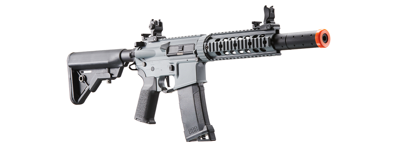 Lancer Tactical Gen 2 M4 Carbine SD AEG Airsoft Rifle - (Gray) - Click Image to Close