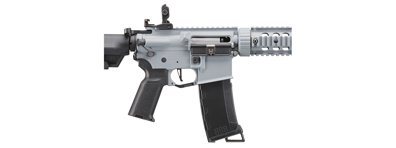 Lancer Tactical Gen 2 M4 Carbine SD AEG Airsoft Rifle - (Gray) - Click Image to Close