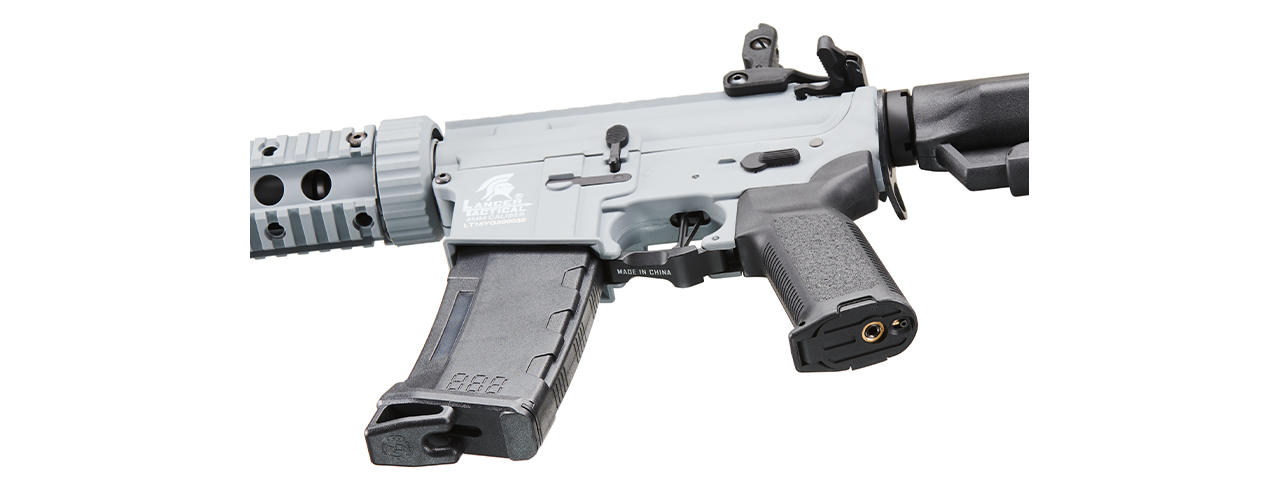 Lancer Tactical Gen 2 M4 Carbine SD AEG Airsoft Rifle - (Gray) - Click Image to Close