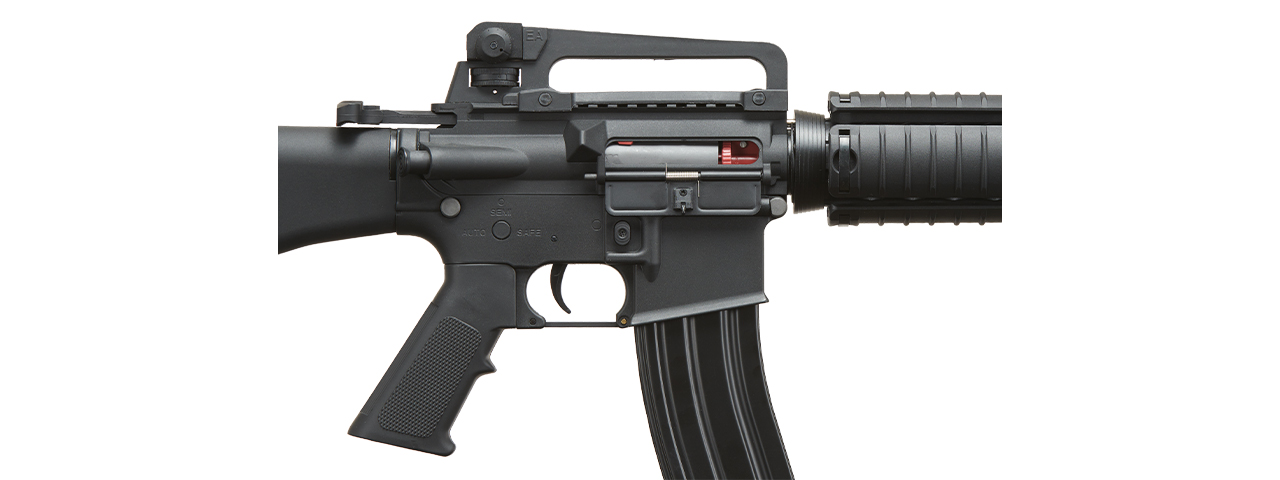 Lancer Tactical M4 Gen 2 Metal Front Rail AEG Airsoft Rifle - (Black) - Click Image to Close