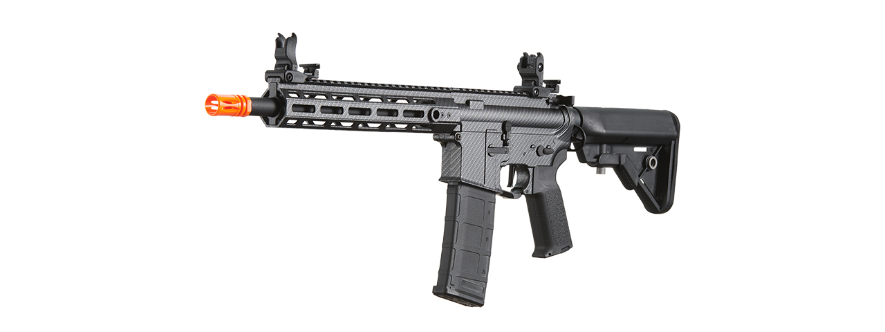 Lancer Tactical Gen 3 Hellion M-LOK 10" Airsoft M4 AEG (Black/Carbon) - Click Image to Close