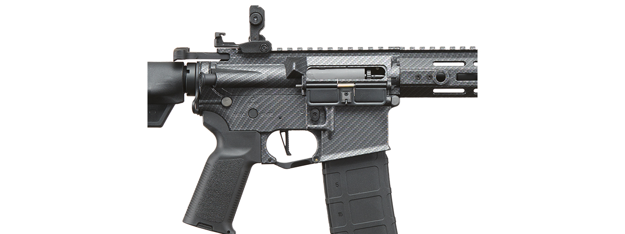 Lancer Tactical Gen 3 Hellion M-LOK 10" Airsoft M4 AEG (Black/Carbon) - Click Image to Close