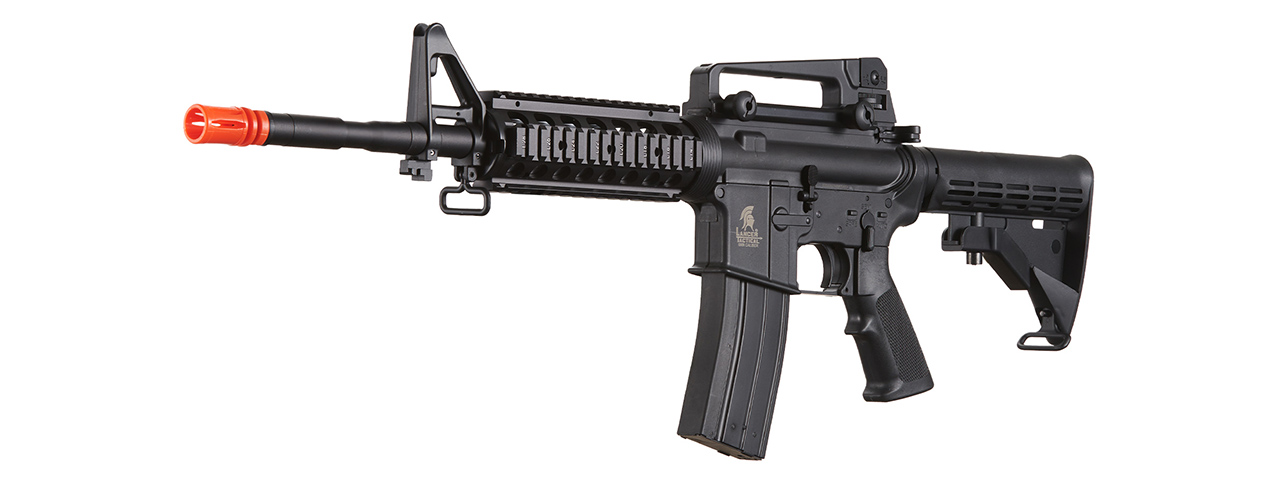Lancer Tactical Airsoft M4A1 RIS Full Metal Gas Rifle Blowback - (Black)
