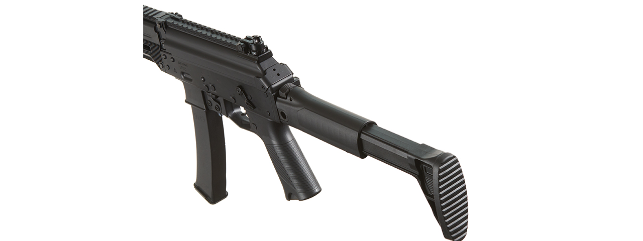 Lancer Tactical PP20 Airsoft SMG AEG Rifle (EBB) - (Full Metal/Black) - Click Image to Close