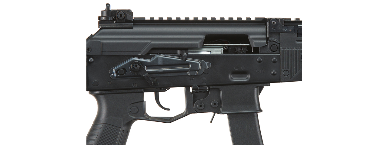 Lancer Tactical PP20 Airsoft SMG AEG Rifle (EBB) - (Full Metal/Black) - Click Image to Close