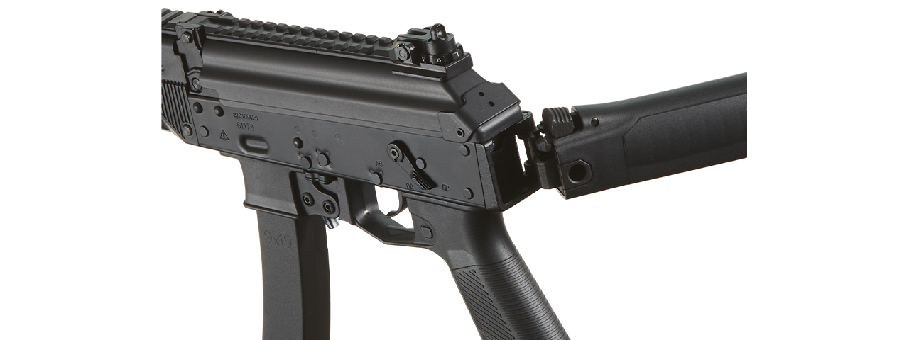 Lancer Tactical PP20 Airsoft SMG AEG Rifle (EBB) - (Full Metal/Black)