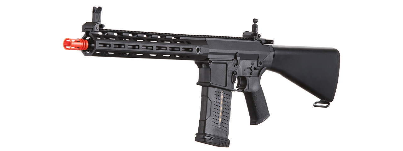 Lancer Tactical Battle X AEG Airsoft Rifle w/ Fixed Stock & MLOK Handguard - (Black)