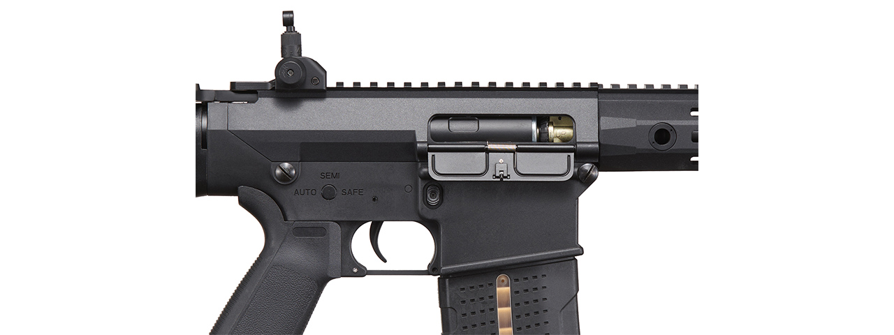 Lancer Tactical Battle X AEG Airsoft Rifle w/ Fixed Stock & MLOK Handguard - (Black)