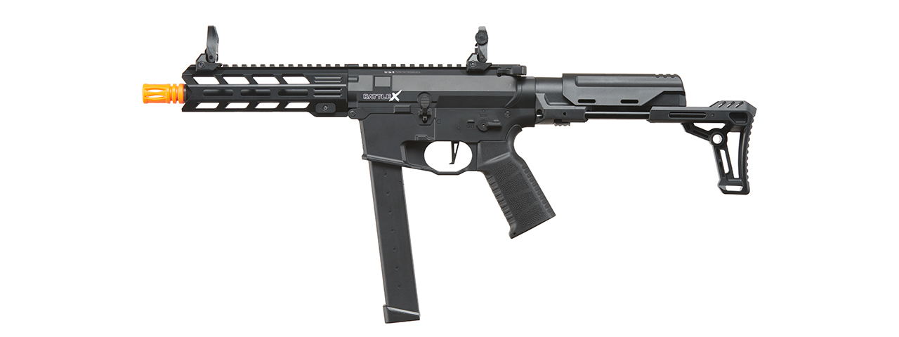 Lancer Tactical Battle X Airsoft AEG Machine Pistol - (Black)