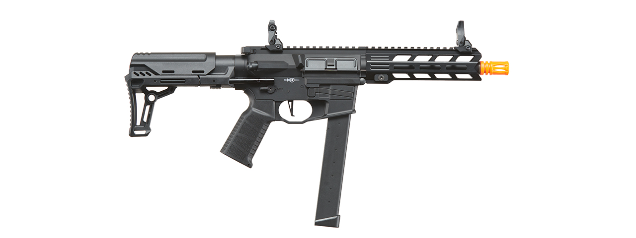 Lancer Tactical Battle X Airsoft AEG Machine Pistol - (Black)