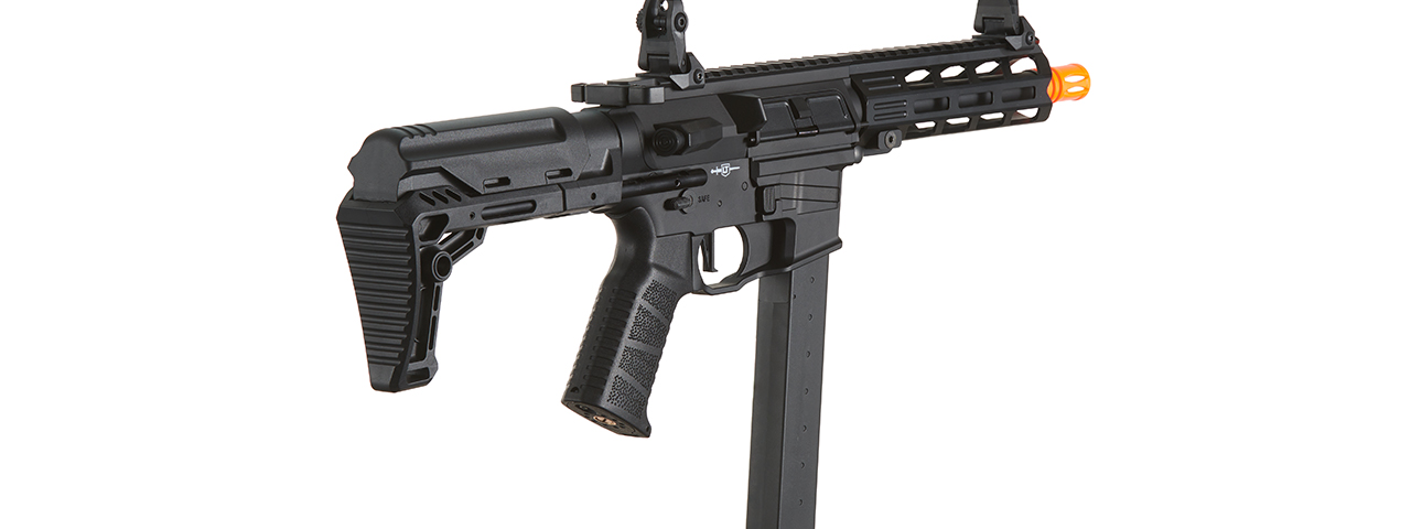 Lancer Tactical Battle X Airsoft AEG Machine Pistol - (Black)