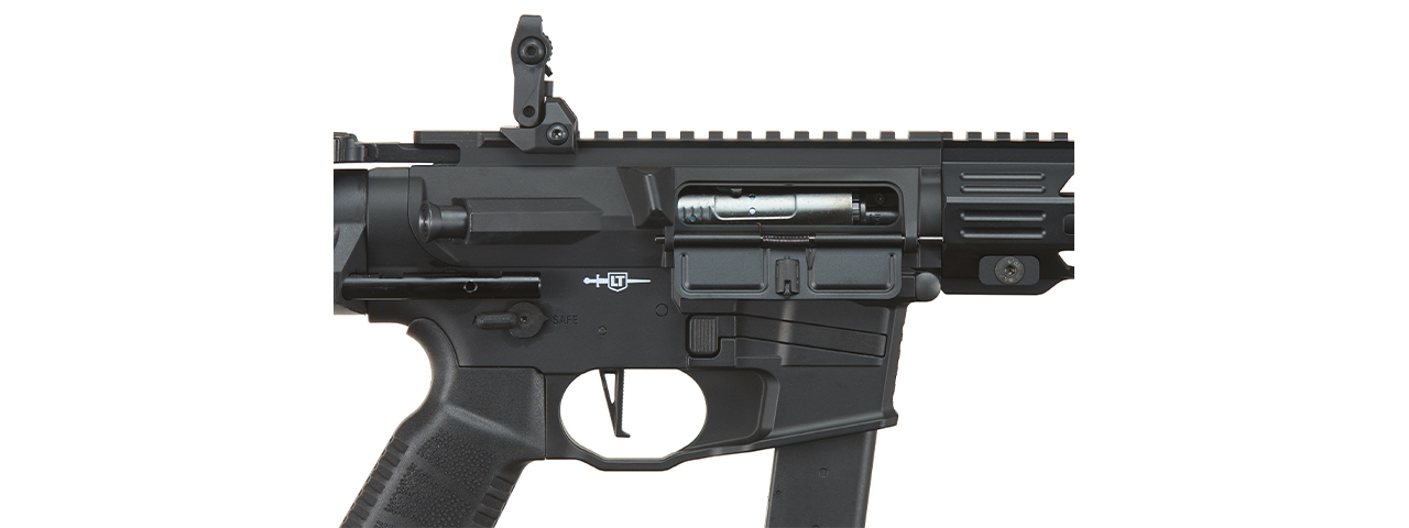 Lancer Tactical Battle X Airsoft AEG Machine Pistol - (Black)