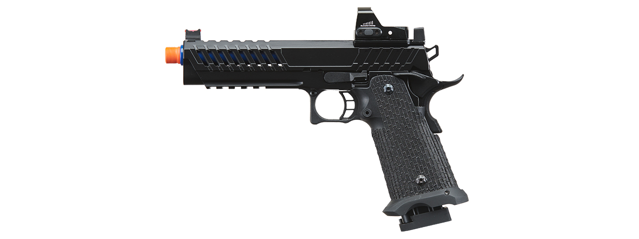 Lancer Tactical Knightshade Hi-Capa Gas Blowback Airsoft Pistol w/ Micro Red Dot Sight - (Blue)