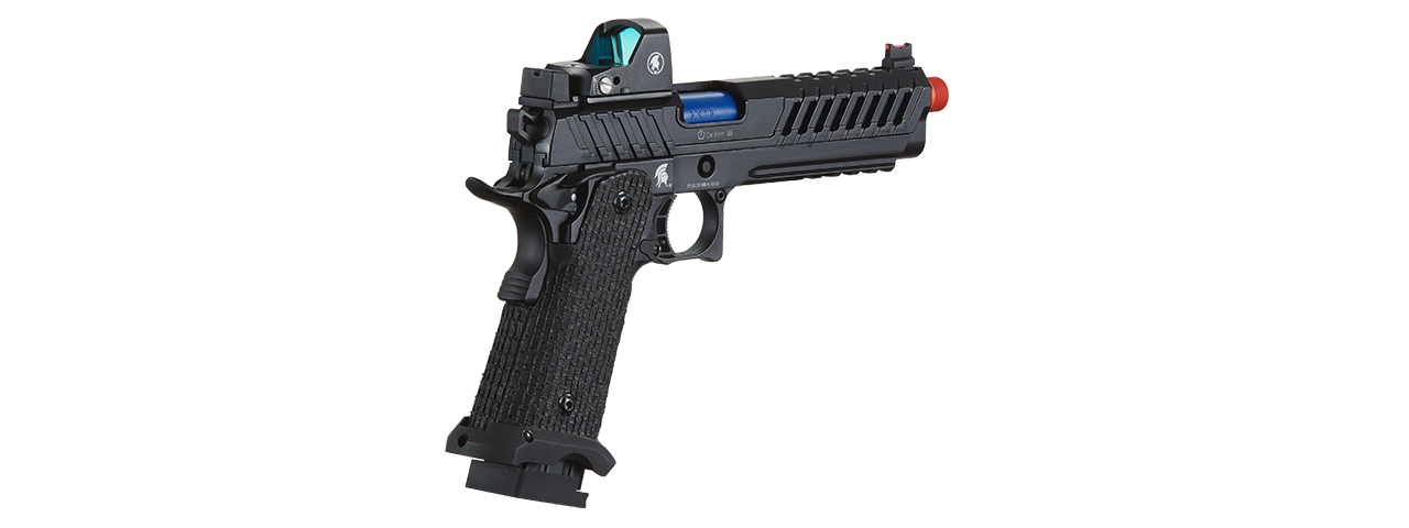 Lancer Tactical Knightshade Hi-Capa Gas Blowback Airsoft Pistol w/ Micro Red Dot Sight - (Blue)