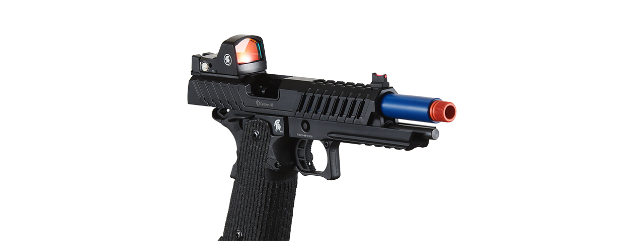 Lancer Tactical Knightshade Hi-Capa Gas Blowback Airsoft Pistol w/ Micro Red Dot Sight - (Blue)
