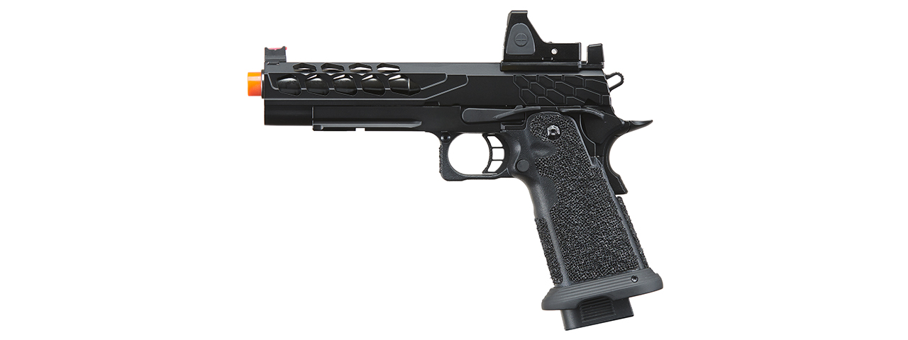 Lancer Tactical Stryk Hi-Capa 5.1 Gas Blowback Airsoft Pistol w/ Reflex Red Dot Sight - (Black)